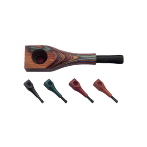 Wooden Pipe BASIC RAINBOW (Design A.)